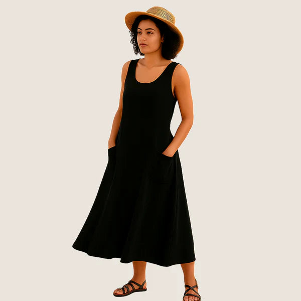 Privazz | Casual Elegance with Pockets - Isadora Midi Dress