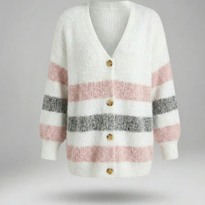 Privazz | Soft Striped V-Neck Jumper - Douce™