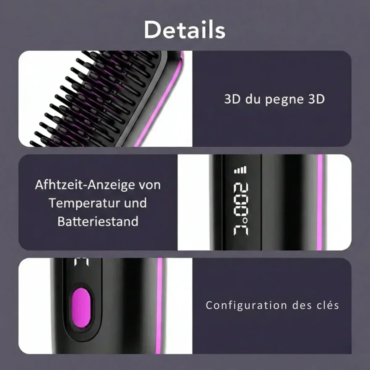 Privazz | Styling Brush for Short Hair – VolumeLift™
