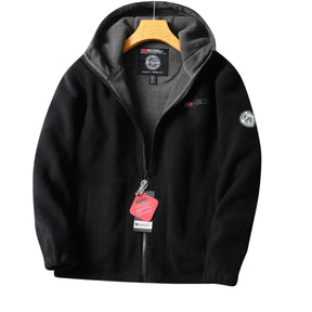 Privazz | Men’s Hooded Jacket – Embroidered Winter Hoodie Jacket - Nordwell™