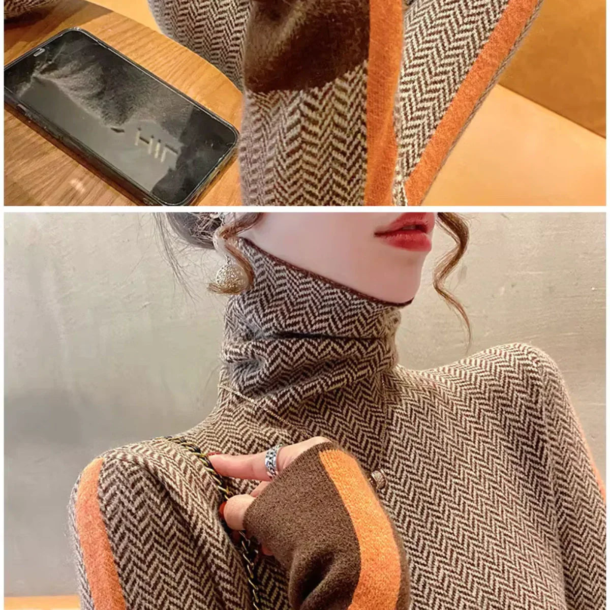 Privazz™ | Clémence Roll Neck Jumper - Signature™