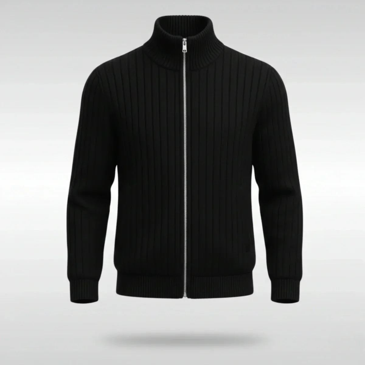 Privazz | Elegant Classic Zip Jacket – RibbedWarm™
