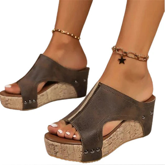 Privazz | Comfort Wedge Sandals Amelia™