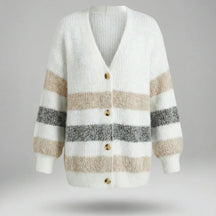 Privazz | Soft Striped V-Neck Jumper - Douce™