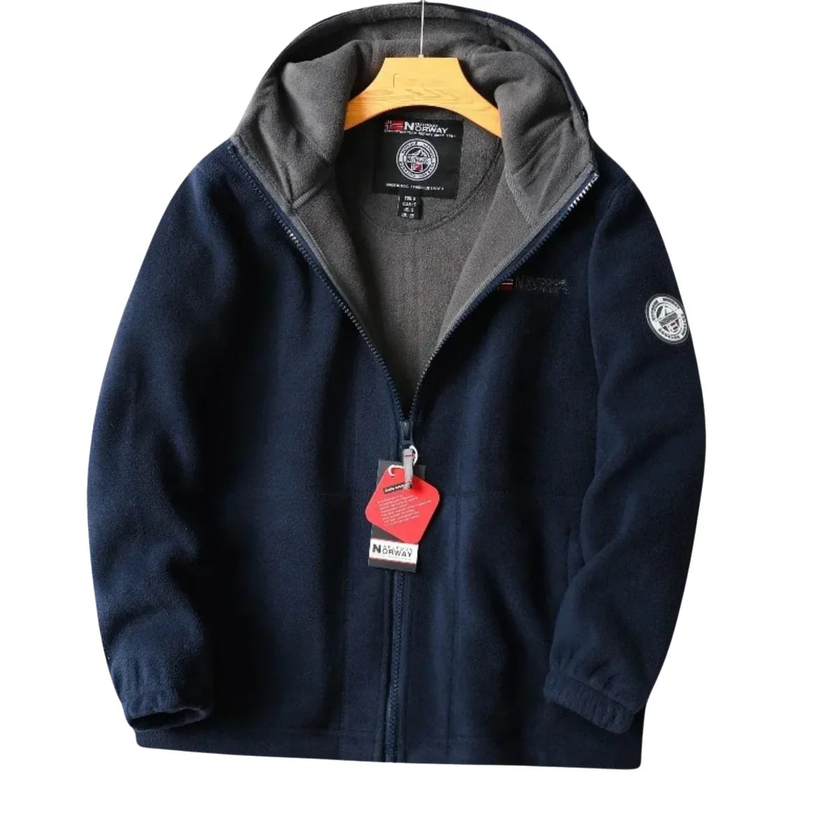 Privazz | Men’s Hooded Jacket – Embroidered Winter Hoodie Jacket - Nordwell™
