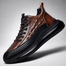 Privazz | Italian Crocodile Print Air Cushion Casual Shoes for Men - CrocoAir™