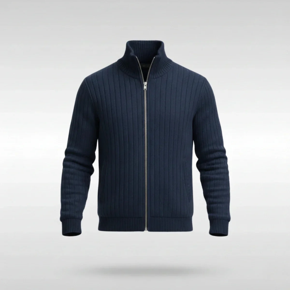 Privazz | Elegant Classic Zip Jacket – RibbedWarm™