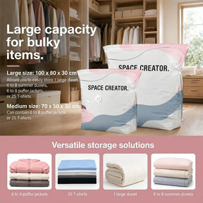 SpaceMax™ | Pump-Free 3D Compression Storage Bags