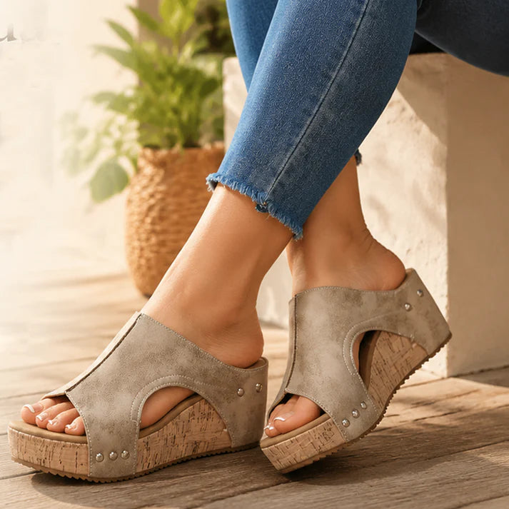 Privazz | Comfort Wedge Sandals Amelia™