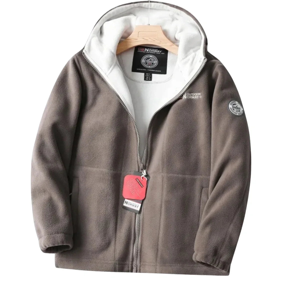 Privazz | Men’s Hooded Jacket – Embroidered Winter Hoodie Jacket - Nordwell™