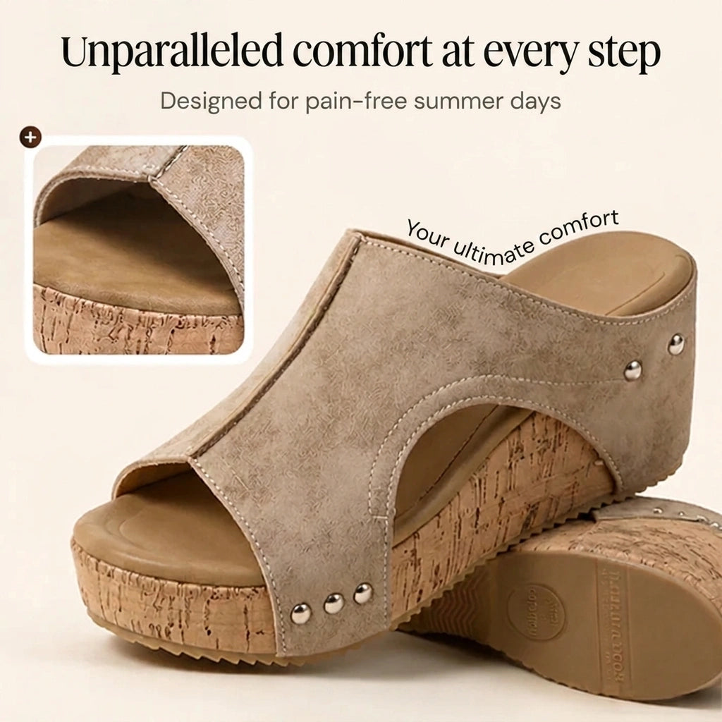 Privazz | Comfort Wedge Sandals Amelia™