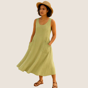 Privazz | Casual Elegance with Pockets - Isadora Midi Dress