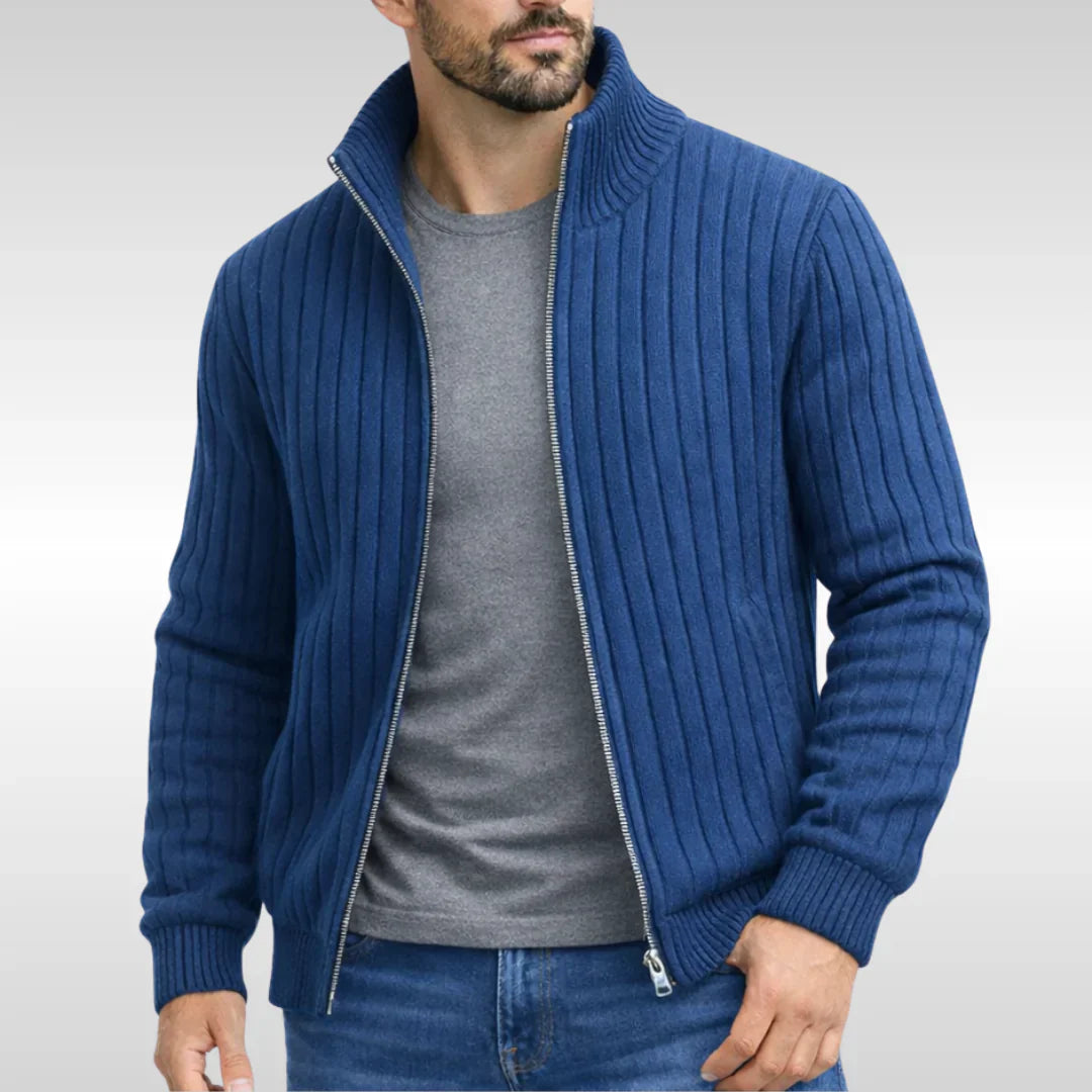 Privazz | Elegant Classic Zip Jacket – RibbedWarm™