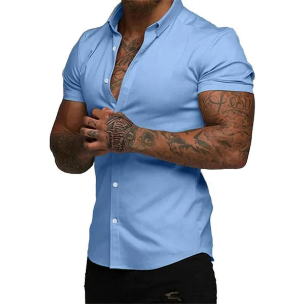Privazz | Slim Shirt - Style and Comfort with 4D Stretch Technology - EasyFit™