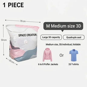 SpaceMax™ | Pump-Free 3D Compression Storage Bags