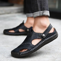 Privazz | Men's High Quality Soft Leather Casual Sandals - CloudWay™