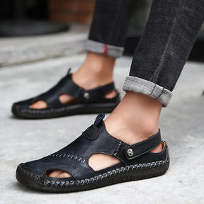 Privazz | Men's High Quality Soft Leather Casual Sandals - CloudWay™