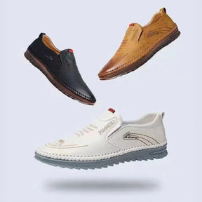 Privazz | Leather Slip-On Moccasins for Men