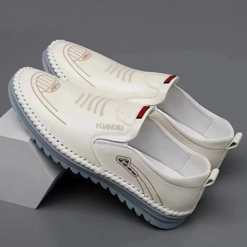 Privazz | Leather Slip-On Moccasins for Men