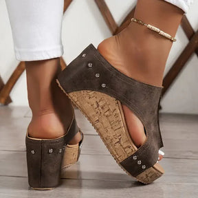 Privazz | Comfort Wedge Sandals Amelia™
